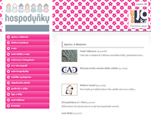 Tablet Screenshot of hospodynky.cz
